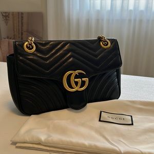 GUCCI Marmont small matelassé shoulder bag
